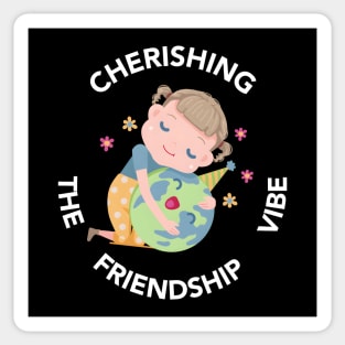 Cherishing The Friendship Vibe Sticker